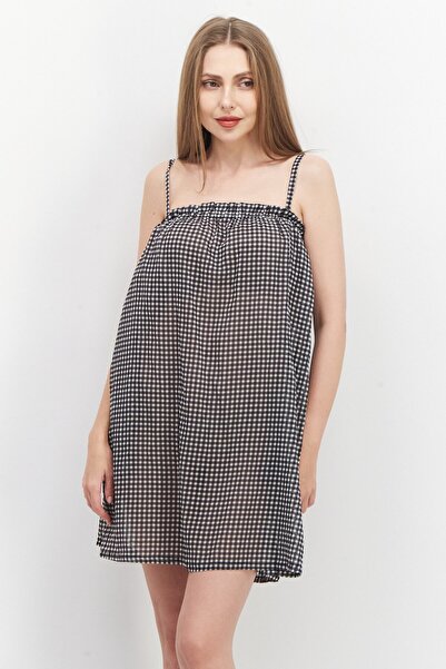 Kate Spade فستان نسائي منقوش، أسود