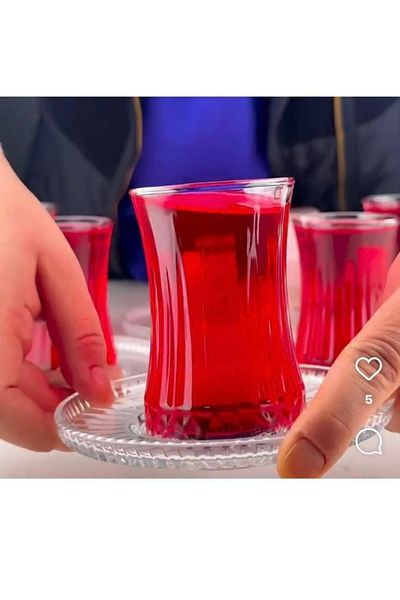 Paşabahçe NEW PASHABAHÇE Elysia Tea Plate 6 Pieces - 54771