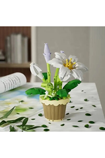 Choice3 زنبق، مكعبات بناء للتجميع، ألعاب أطفال، هدايا، زهور دائمة لتزيين المك...