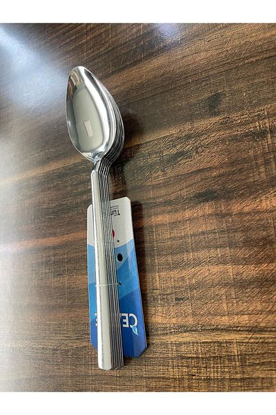 ENASHOP Stainless Steel Tablespoon Set – 12 Pieces – Classic Flat Model