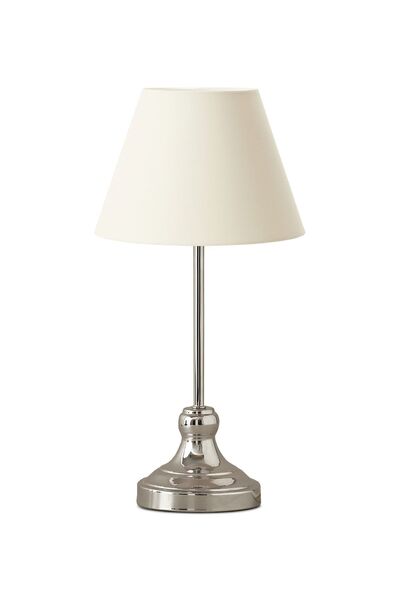 HOMİNG Homing Edel Chrome Body Lampshade Cream Fabric