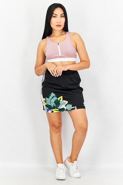 Adidas Originals Women Sportswear Fit Brand Logo Mini Skirt, Black