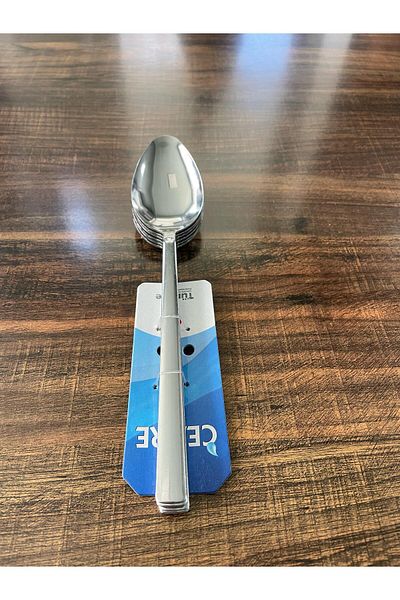 ENASHOP Stainless Steel Tablespoon Set – 12 Pieces – Classic Flat Model