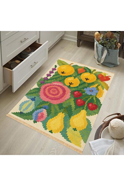 Markaev Pear Baskılı Dokuma Taban Halı 249 YNG