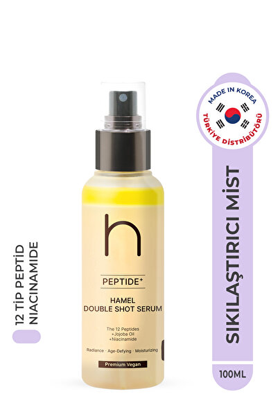 HAMEL Double Shot Serum 12 Tip Peptid Premium Vegan Sıkılaştırıcı Güçlendirici Mist Serum Kore 100ml