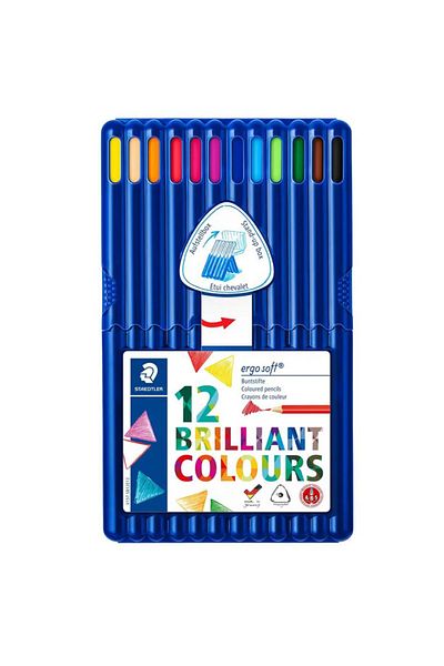 Staedtler Ergosoft 12 Colors Dry Paint 157 Sb12