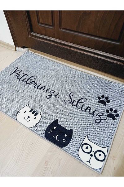 Ardizayn Wipe Your Paws, Non-Slip, Cotton Base Washable, Indoor - Outdoor Mat 50 Cm X 80 Cm