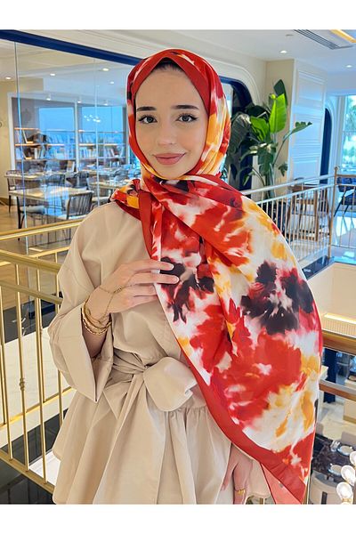 Mira İpek Retro Patterned Cotton Shawl Romantic Series