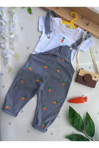 MÇ FAMİLY STORe Baby Girl Baby Kids Jean Salopet 2-Piece Jeans Jumpsuit