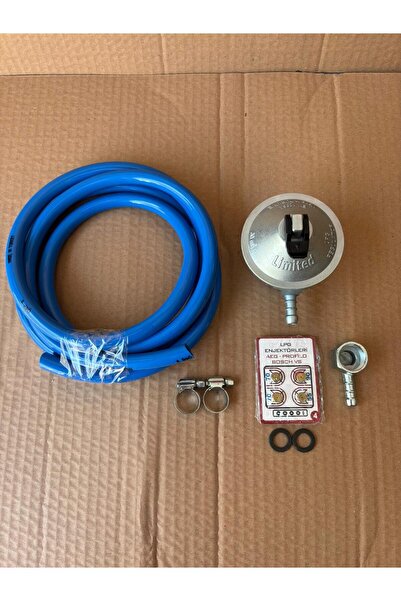 GURKAN Metal Dedantör 5 Li Set Lpg Enjektör Hortum 2metre + 2 Kelepçe + Pipo + 2 SİYAH CONTA