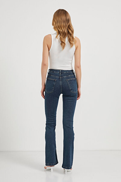 Arma Life Kadın Yüksek Bel İspanyol Paça Laci Kot Pantolon