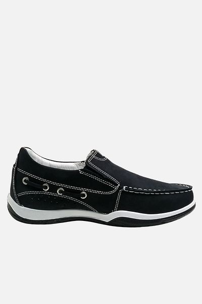 Scooter Men's Leather Navy Blue Shoes - M2021Nl