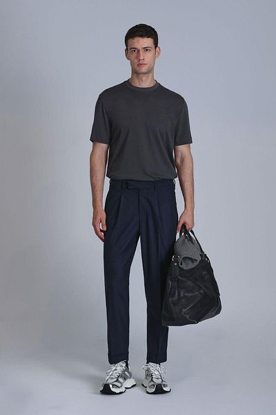 Lufian Tricou de bază kaki pentru bărbați - Casa
