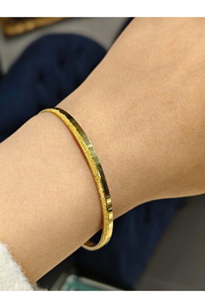 22 Ayar 15 gr Yatırımlık Simli Desen Bilezik