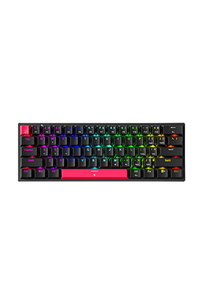 Machenike K500-M61 Magnetic Silver Switch Hall Effect RGB Hotswap Siyah Mekan...