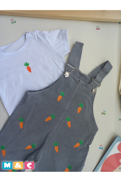 MÇ FAMİLY STORe Baby Girl Baby Kids Jean Salopet 2-Piece Jeans Jumpsuit