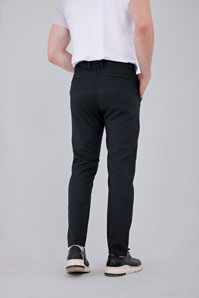 Dr Dnm Remix Erkek Antrasit Kaliteli Esnek Likralı Bilek Boy Rahat Kesim Slim Fit Kumaş Pantolon