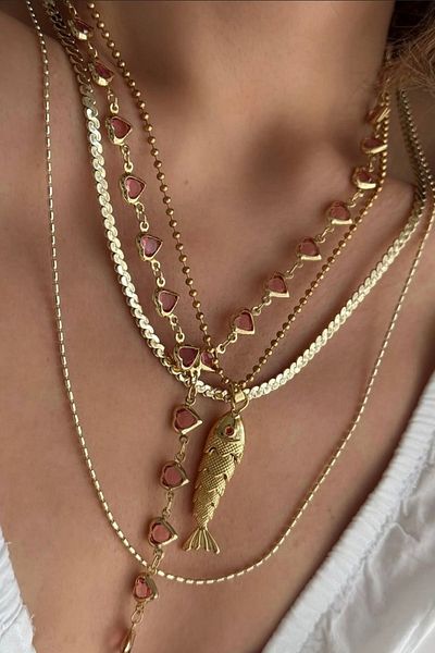 stravis Animated Fish Tail Necklace