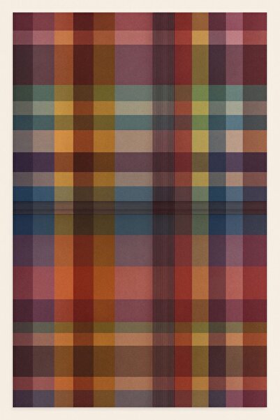 Rugs Modern Halı MOSSO Çok Renkli Ekose Desenli Dokuma Taban Modern Dekoratif...