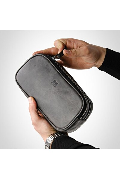 MFT Leather Design Naina Справжня шкіряна сумка Unisex Антрацит (1134)