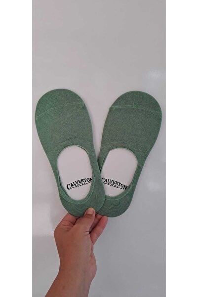 Calverton Socks 2 Pairs Water Green Bamboo Silicone Plain Women'S/Men's Ballerina Socks