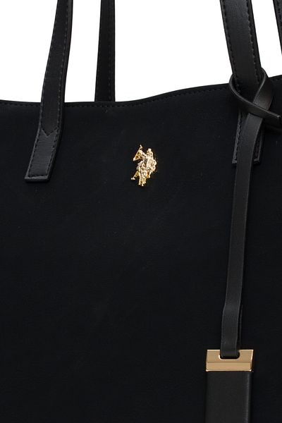 U.S. Polo Assn. Geantă neagră de umăr pentru femei Us25625