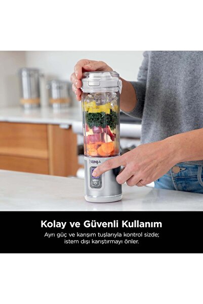 NINJA Blast Taşınabilir Blender - Beyaz