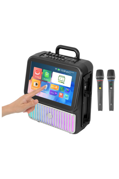 TALKBAG Dokunmatik Ekranlı Taşınabilir Hoparlör Sistemi Usb-wifi-mikrofon Si̇yah