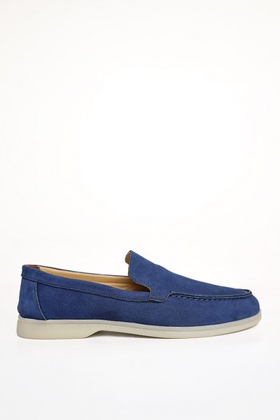 Greyybull Shoes сини мъжки ежедневни обувки от набук - обувки Rok Loafer