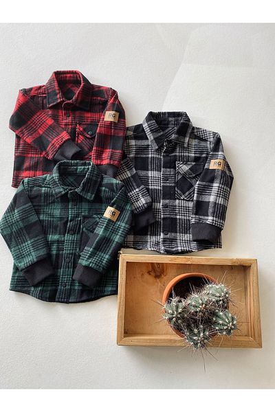 rg kidsstore Jaglon Detailed Baby Lumberjack Shirt