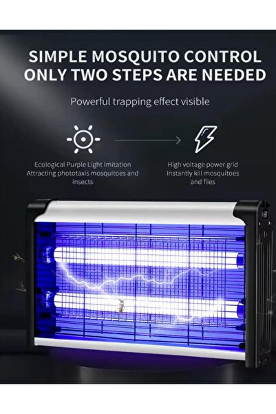 fortrek Taşınabilir Elektrikli Led Sivrisinek Yok Edici Hem Gece Lambası Hem ...