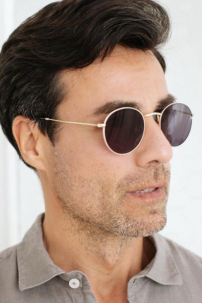 Bilge Karga Palmiro Gold Black Men's Sunglasses