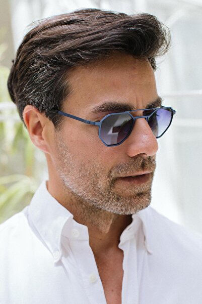 Bilge Karga Men's Sunglasses - Alaca Blue Gradient