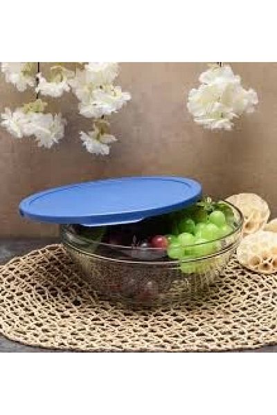 Paşabahçe 53583 Blue Lid Storage Container 2500 Cc