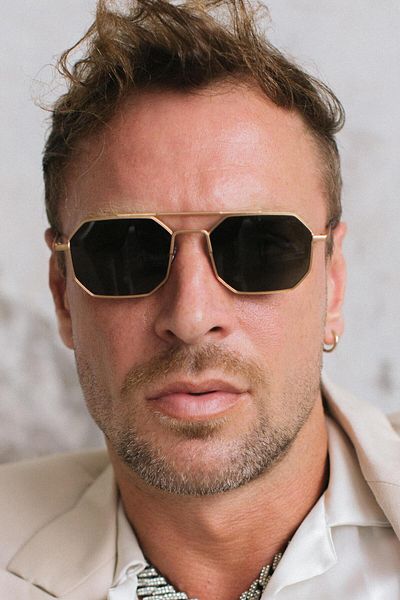 Bilge Karga Men's Sunglasses Viva Gold Green