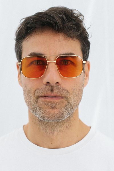 Bilge Karga Gregor Gold Orange Men's Sunglasses