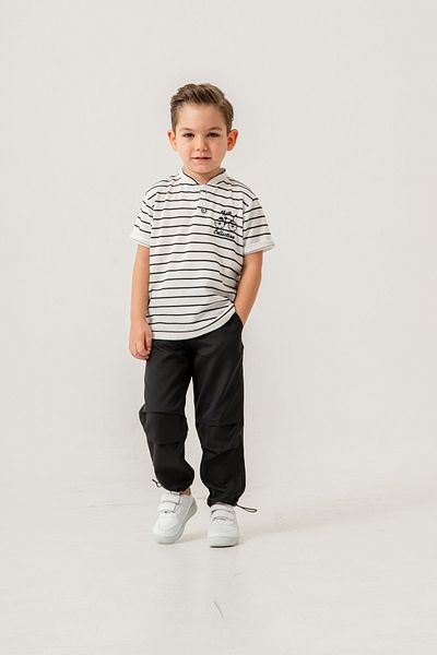 e-çocuk Male Child Short-Sleeve Stripe Suit 60288