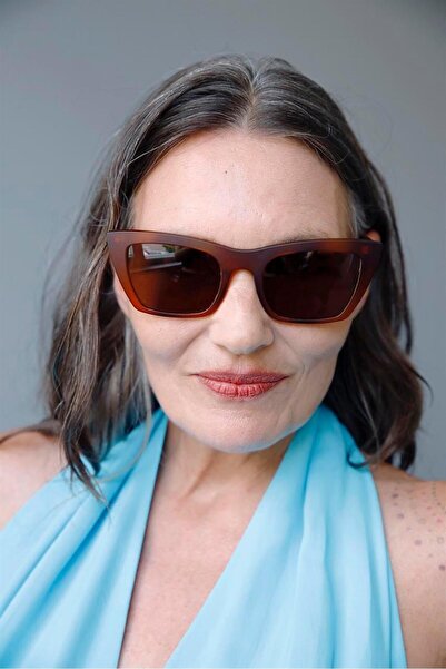 Bilge Karga Jolie Leopard Brown Sunglasses