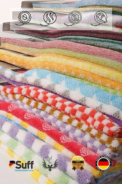 Suff Müge (Vallet Lamp) 3-Piece Microfiber Surface Cleaning Cloth (32 X 32 cm)