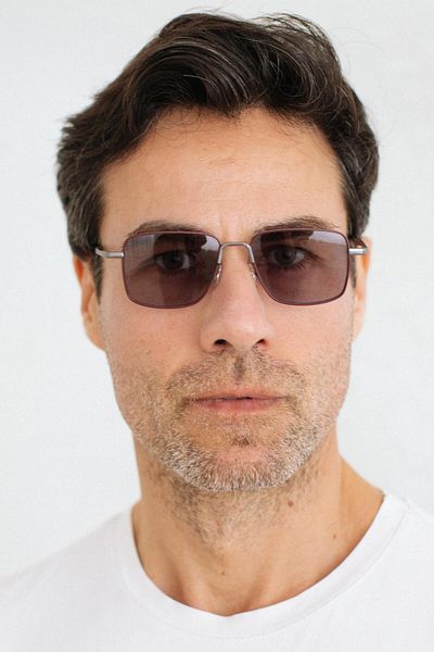 Bilge Karga Guguk Silver Red Black Men's Sunglasses