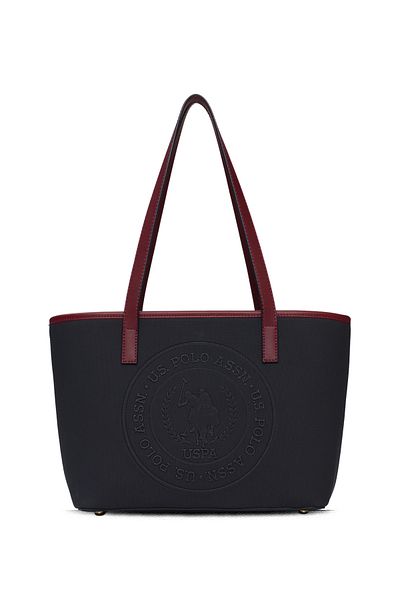 U.S. Polo Assn. Geantă de umăr pentru femei albastru bleumarin-roșu Claret Us25678