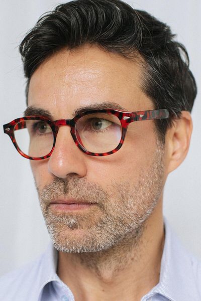 Bilge Karga Ryan Leopard Men's Blue Light Protective Glasses