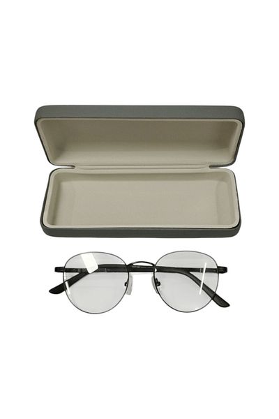 bonjorno aksesuar Square Glasses Container for Optical Frame (Hard) Wiping Cloth with Gift