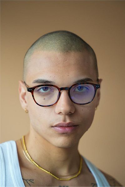 Bilge Karga Maise Leopard Men's Blue Light Protective Glasses