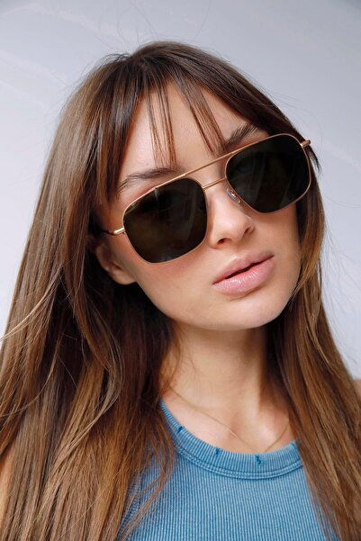 Bilge Karga Gregor Gold Green Sunglasses