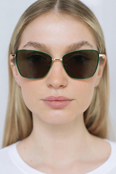 Bilge Karga Sumru Gold Green Güneş Gözlüğü