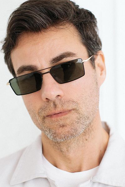 Bilge Karga Eryka Gold Black Green Men's Sunglasses