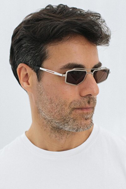 Bilge Karga Rayne Silver Brown Men's Sunglasses