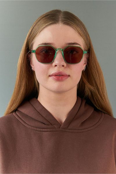 Bilge Karga Caesar Green Leopard Brown Sunglasses