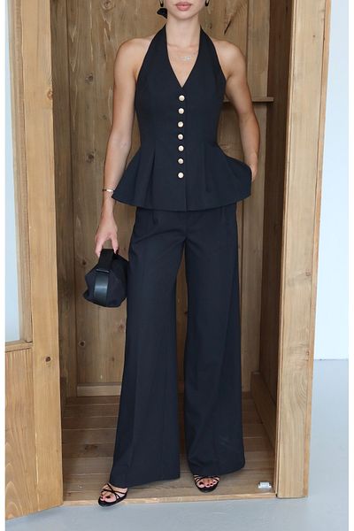 VUNTAL Flounced Vest Double Suit